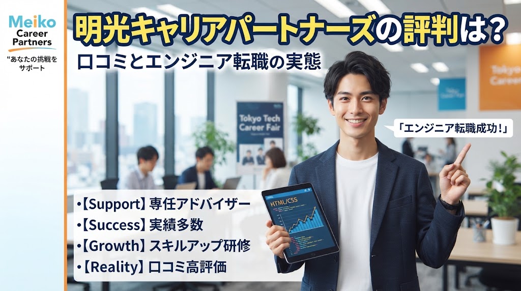 明光キャリアパートナーズの評判は？口コミとエンジニア転職の実態